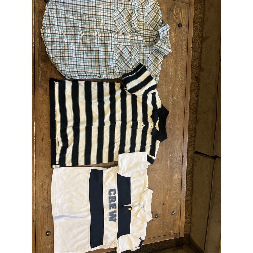 Lot Of 3 Boys Short Sleeve Shirts Gymboree Crazy 8 Size 7-8 Polos